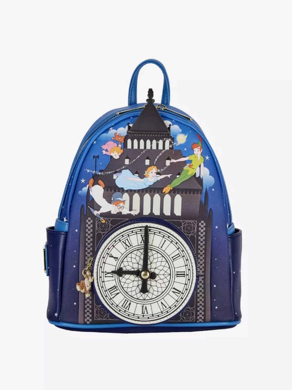 Loungefly Peter Pan Clock Glow in the Dark Mini Backpack